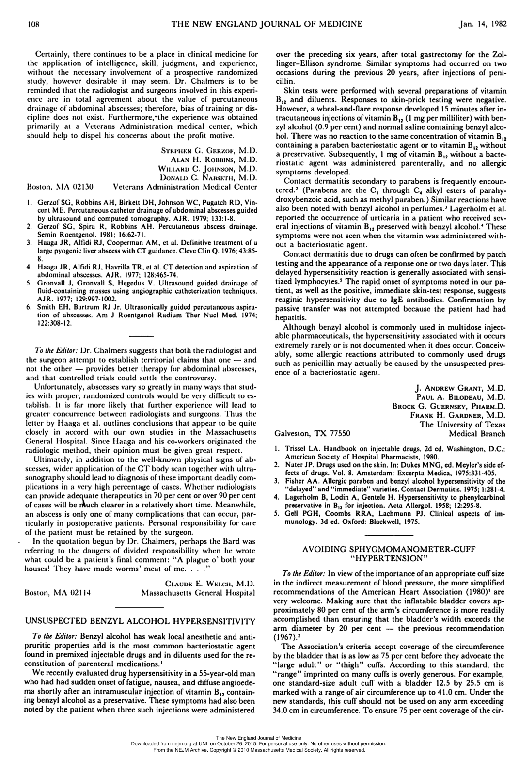 Cover for Unsuspected Benzyl Alcohol Hypersensitivity